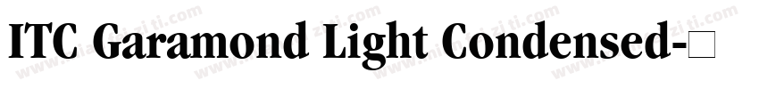 ITC Garamond Light Condensed字体转换